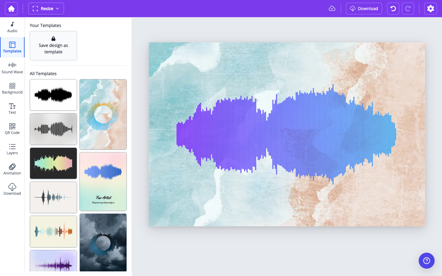 Your Templates and All Templates in the Templates tab